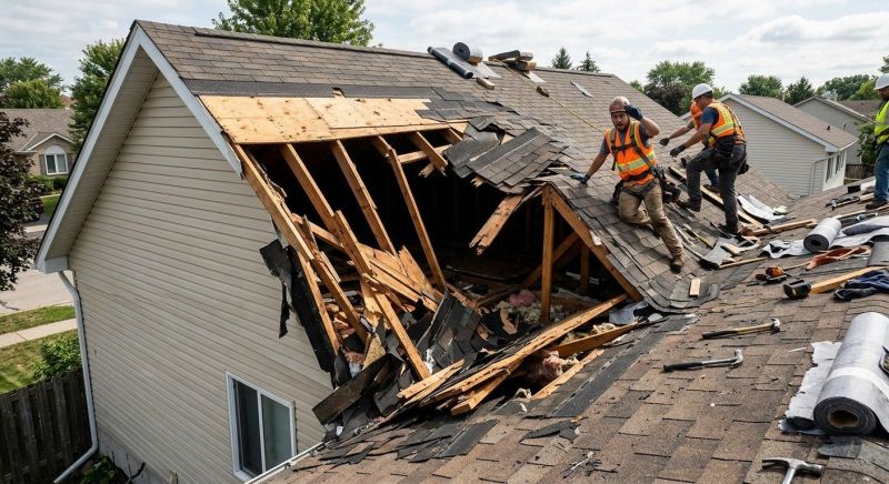 A Frame Roof Repair in Carbon County, PA