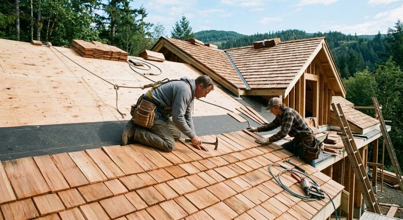 Cedar Roof Installation in Mountain Top, PA