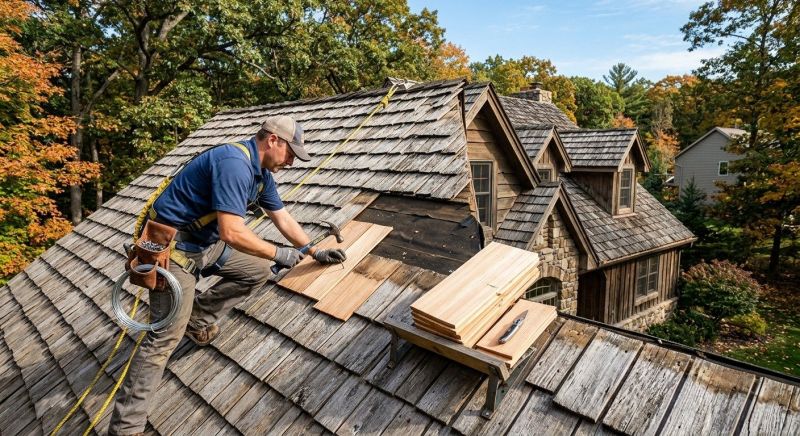 Cedar Shake Roof Repair in Jim Thorpe, PA