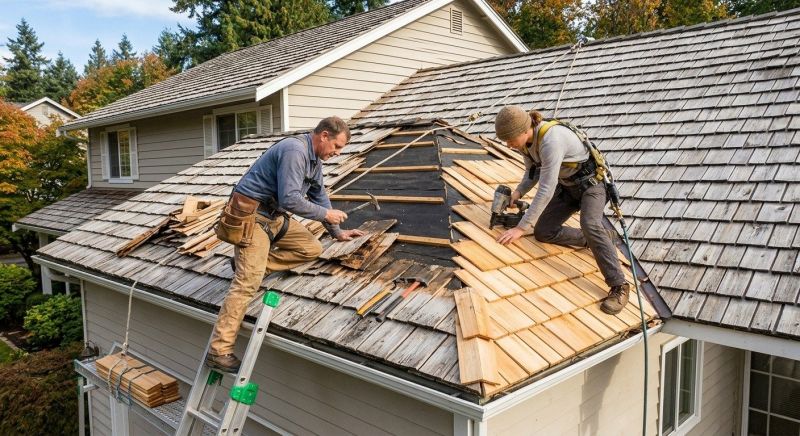 Cedar Shake Roof Repair in Carbon County, PA