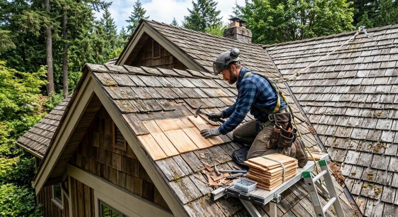 Cedar Shingles Repair in Center Valley, PA