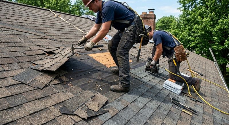 Damaged Roof Repair in Kutztown, PA