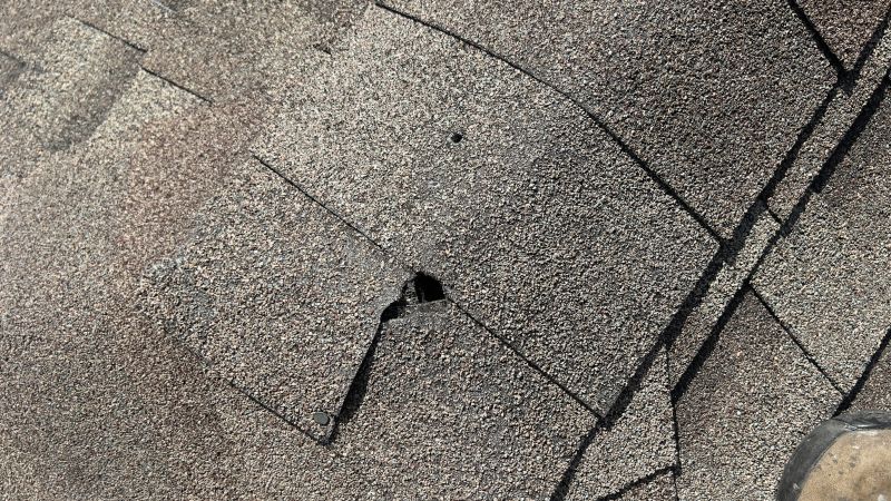 Damaged Roof Repair in Long Pond, PA