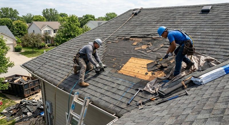 Damaged Roof Repair in Macungie, PA