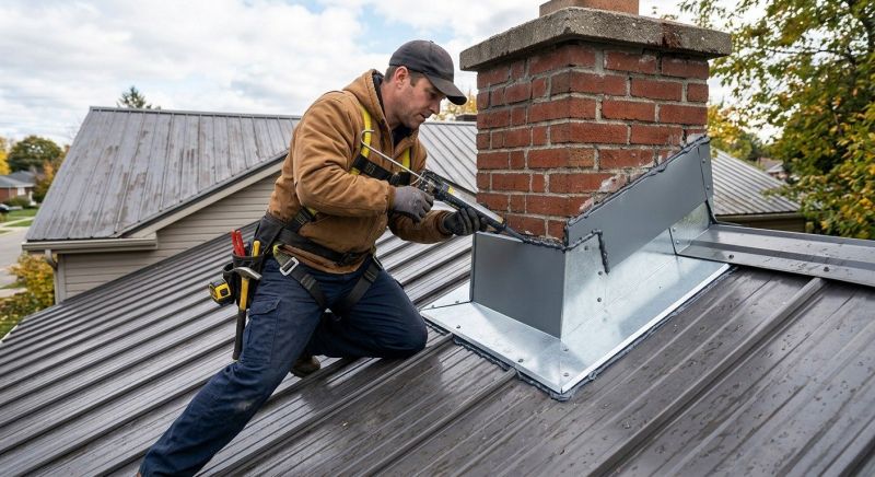 Metal Roof Flashing Repair in Carbon County, PA