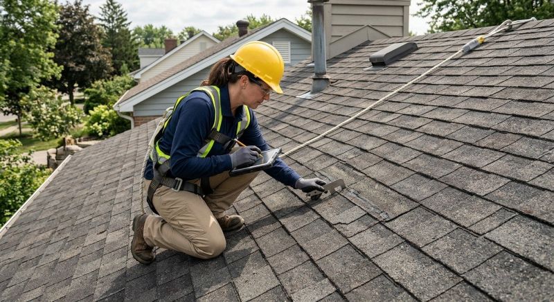 Roof Damage Inspection in New Ringgold, PA
