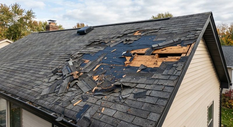 Roof Damage Repair in Mountain Top, PA