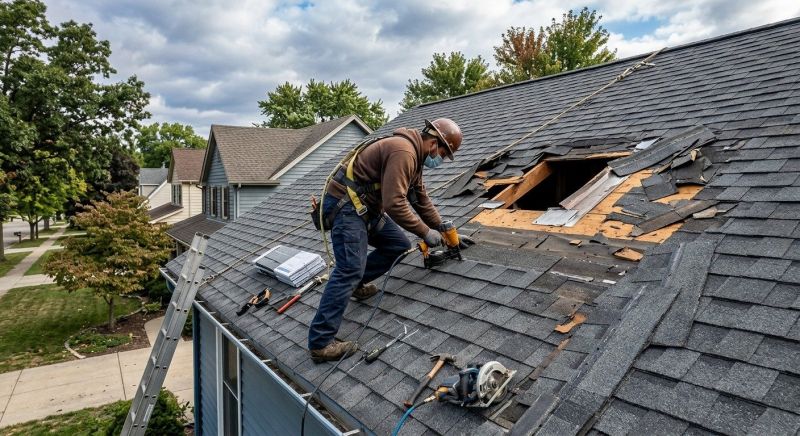 Roof Damage Restoration in Emmaus, PA