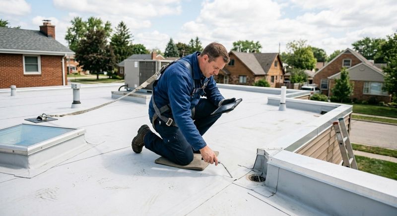 Rubber Roof Inspection in Carbon County, PA