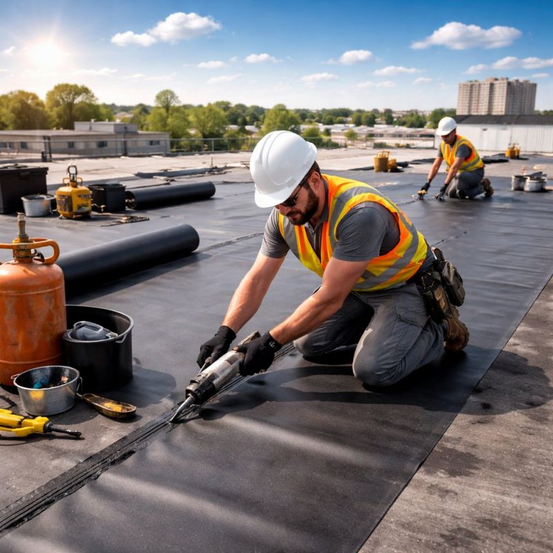 Rubber Roof Installation in Carbon County, PA