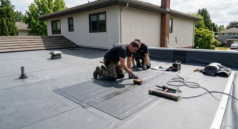 Rubber Roof Repair in Hazleton, PA