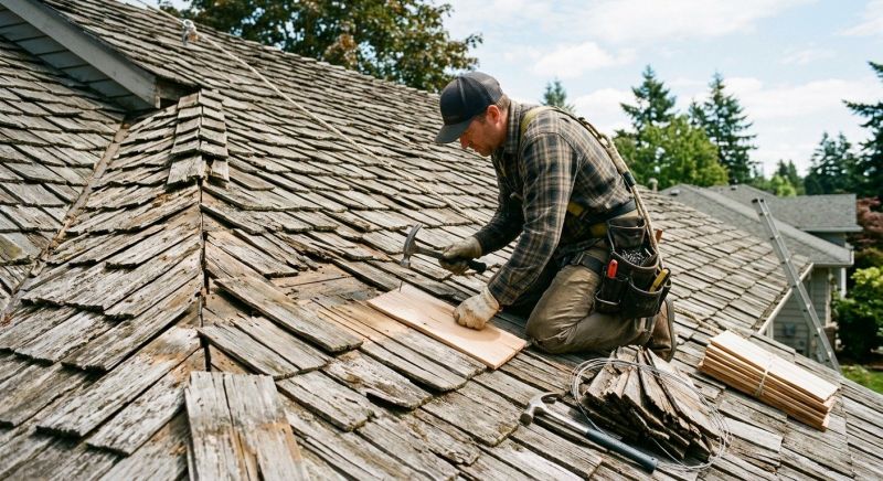 Shake Shingle Repair in Mountain Top, PA