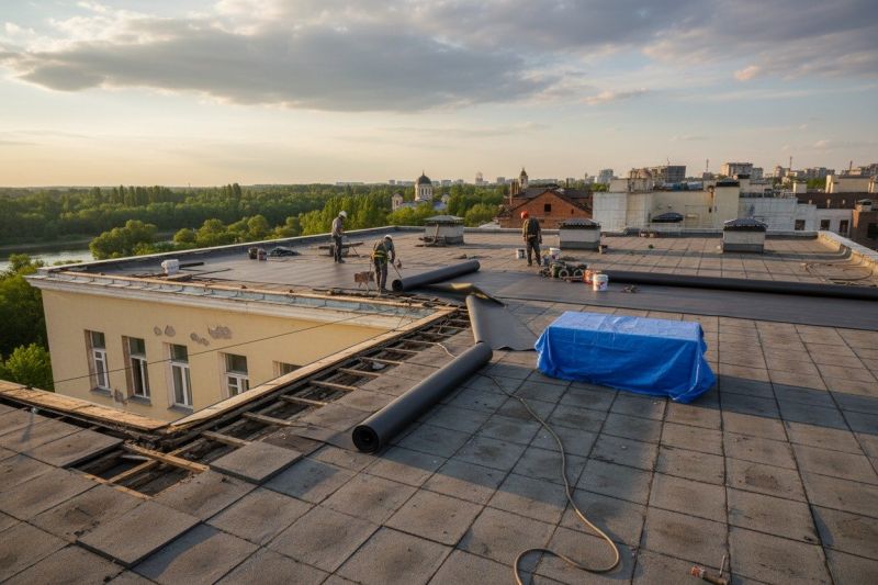 Single Ply Roof Replacement in Hazleton, PA