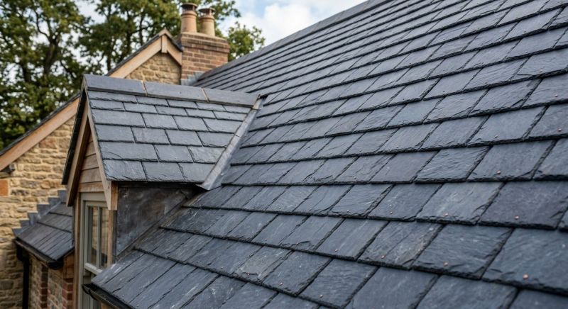 Slate Roof Construction in Effort, PA