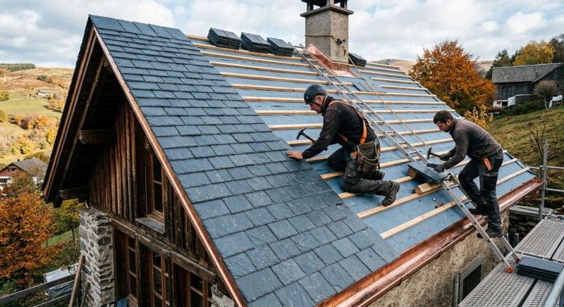 Slate Roof Installation in Saylorsburg, PA