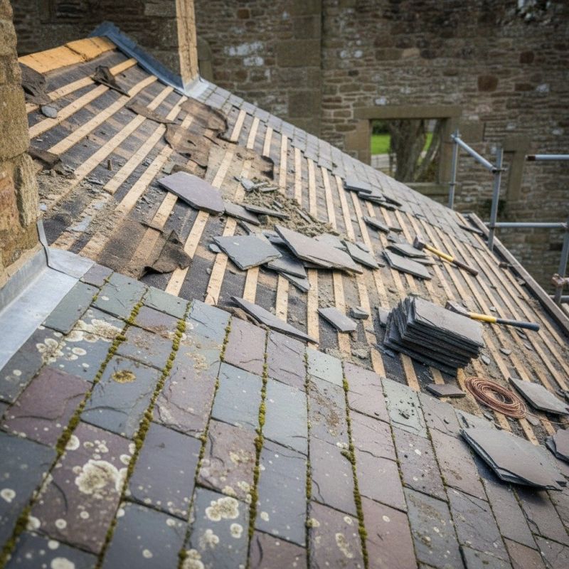 Slate Roof Replacement in Albrightsville, PA