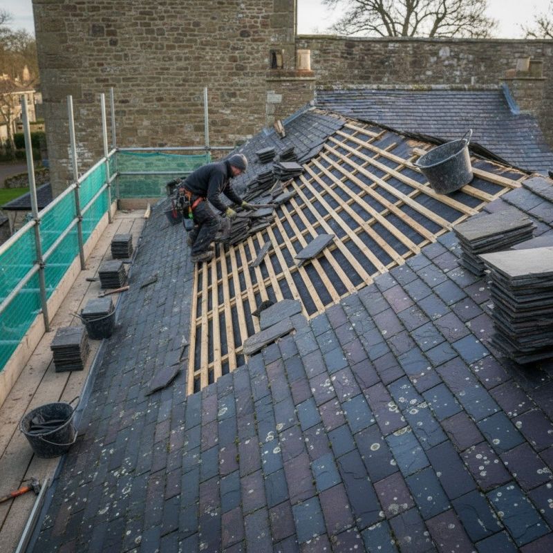 Slate Roof Replacement in Jim Thorpe, PA