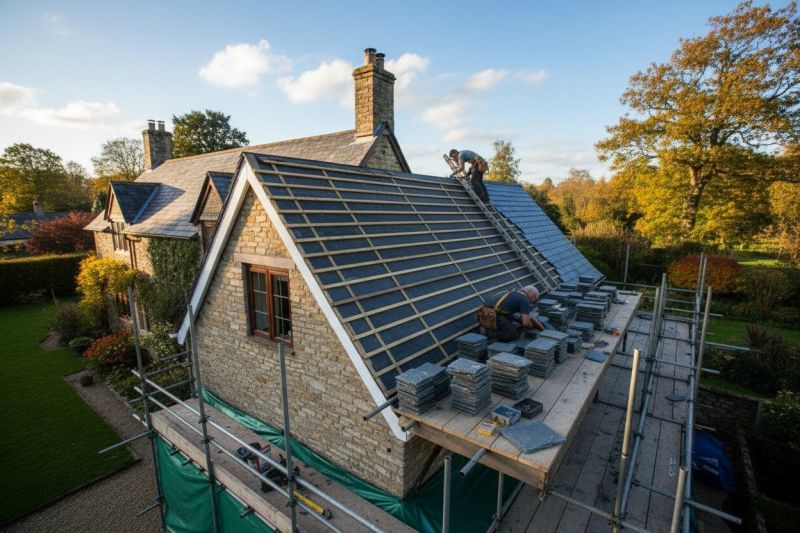 Slate Roof Replacement in Long Pond, PA