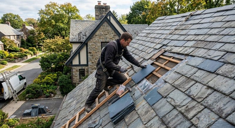 Slate Shingles Repair in Topton, PA