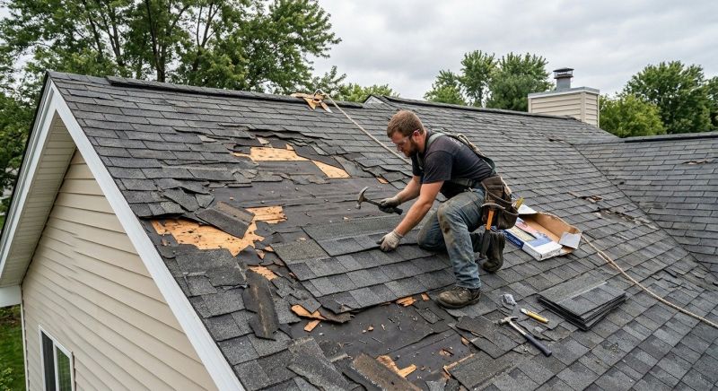 Storm Damage Roof Repair in Blakeslee, PA