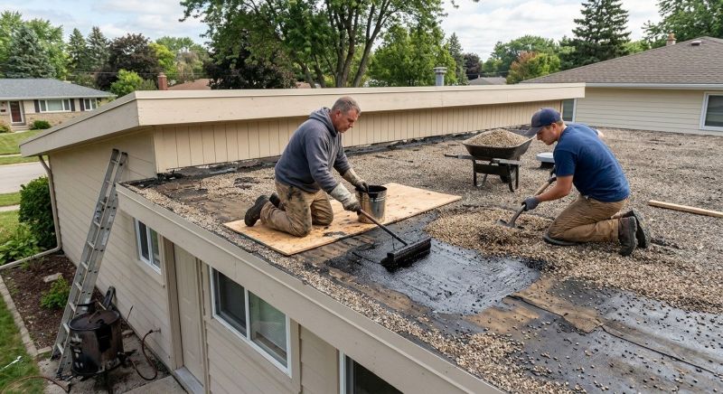 Tar And Gravel Roof Repair in Brodheadsville, PA