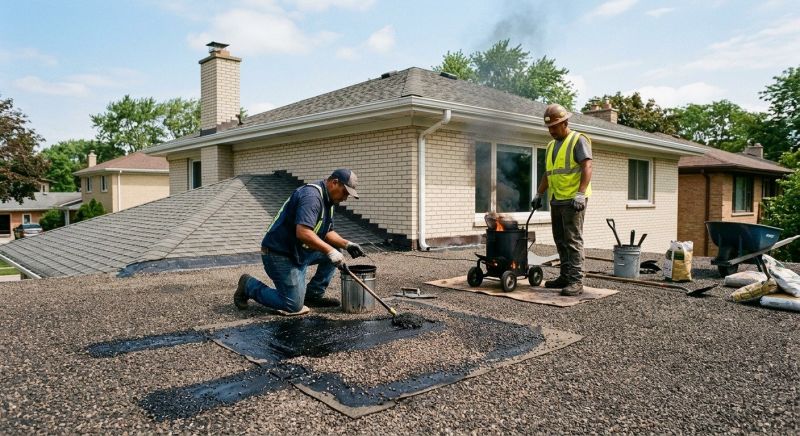 Tar Roof Repair in Mountain Top, PA
