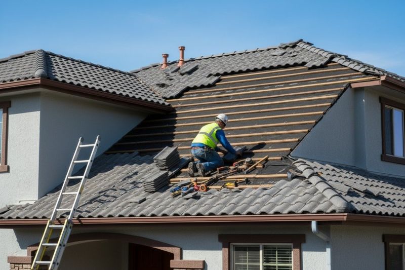 Tile Roof Repair in Long Pond, PA