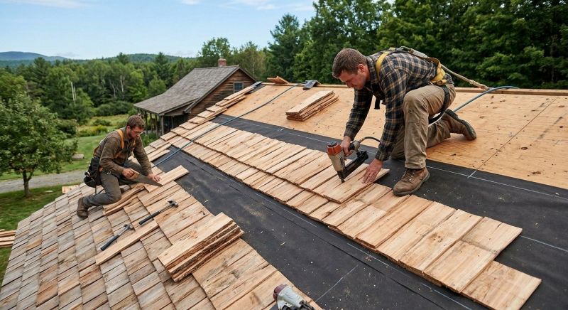 Wood Roofing Installation in Scotrun, PA