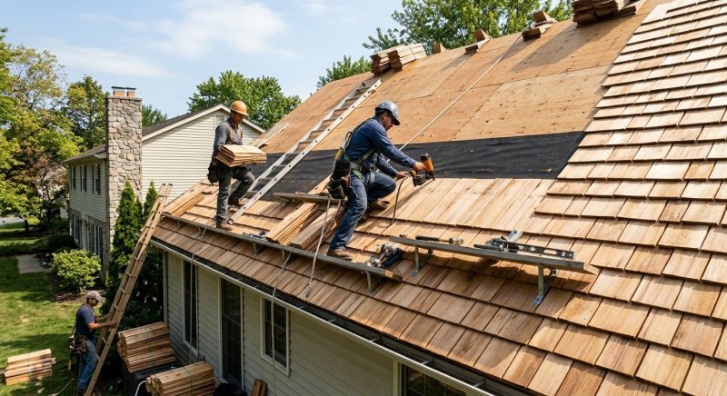 Wood Roofing Installation in Slatington, PA