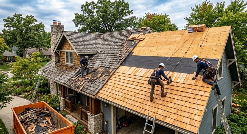 Wood Shake Roof Replacement in New Ringgold, PA