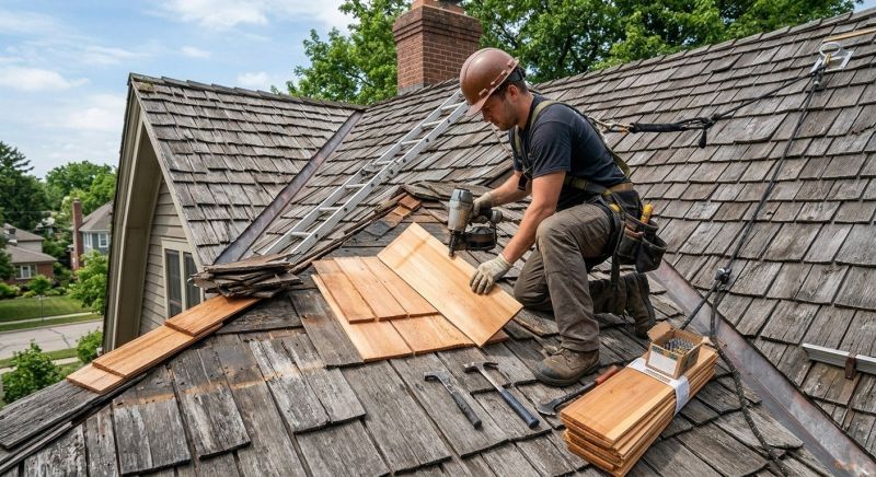 Wood Shingles Repair in Effort, PA