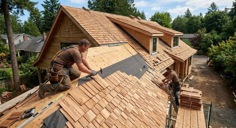 Wooden Roof Installation